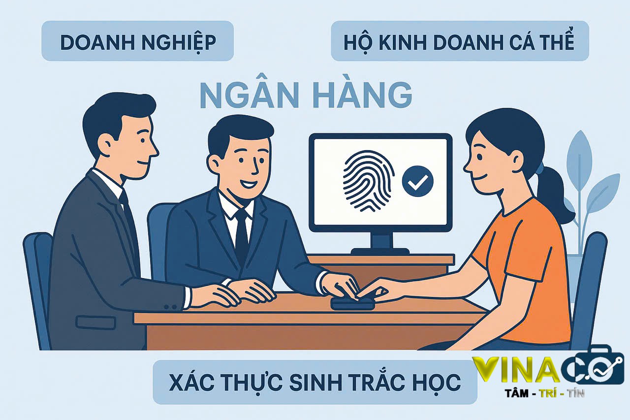 XÁC THỰC SINH TRẮC HỌC TẠI NGÂN HÀNG VÀ NHỮNG BẤT CẬP ĐỐI VỚI DOANH NGHIỆP VÀ HỘ KINH DOANH CÁ THỂ